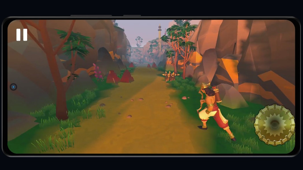 Kurukshetra level gameplay showing the game UI and collectible targets